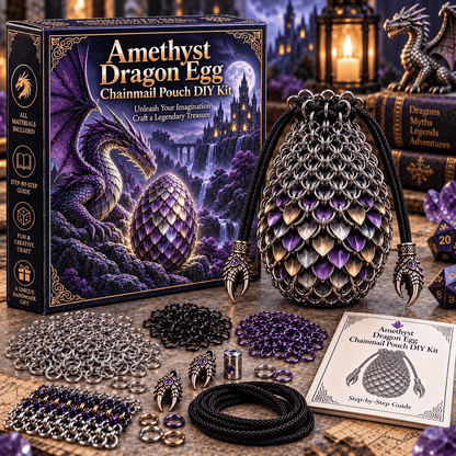 🔥Last Day 49% OFF - 🐉 Dragon Egg Chainmail Pouch DIY Kit