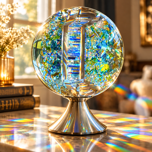 🔥 LAST DAY 50% OFF – 🌈 Crystal Rainbow Light Sculpture™ | Turn Sunlight Into Magical Rainbows ✨