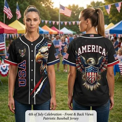 🔥2026 Limited Edition - USA 250th Anniversary All-Over Print Patriotic Baseball Jersey🦅