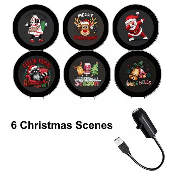 🎄🌟 Christmas Projection Night Light-Plug & Play HD Christmas Projector🎅
