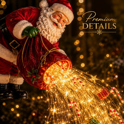 🎅Solar-Powered Christmas Garden Light: Santa Claus 'Magic Pour' Design