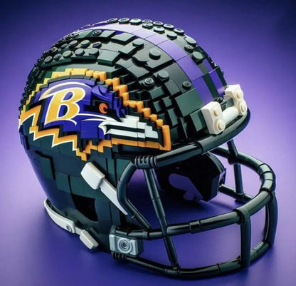 🏈 Building Block Football Helmet – 300+ Piece Collectible Construction Set