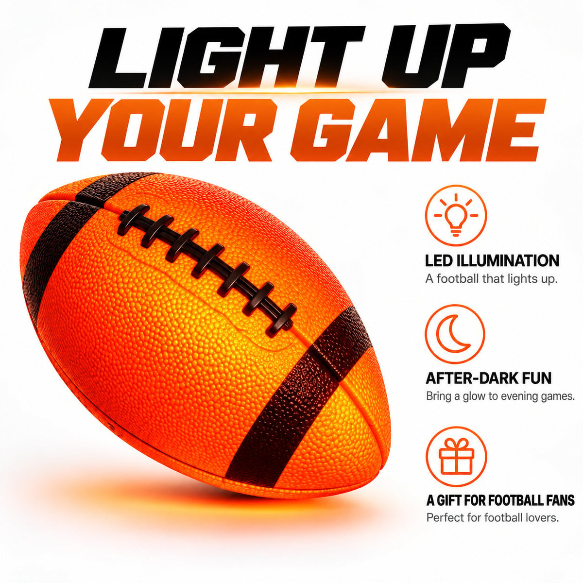 🔥 LAST DAY 50% OFF – 🏈 Light-Up Football | Light Up Your Game Before It's Gone! ⚡
