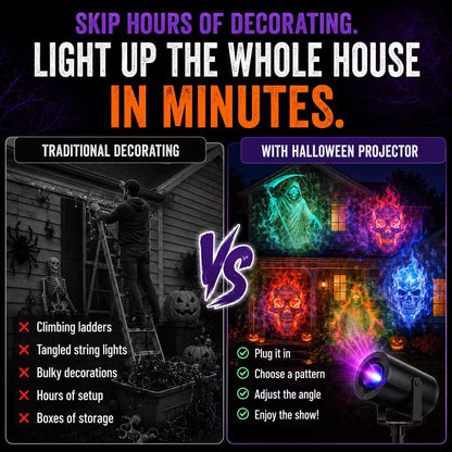 🎃32FT HD Halloween Projector | That Disappoint Your Halloween Party | 10 Unique HD Projection Patterns