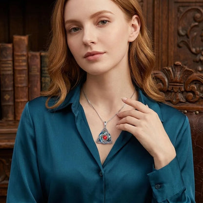 🔥LAST DAY 50% OFF - ✝️12-Month Birthstone Celtic Trinity Knot Necklace 💖