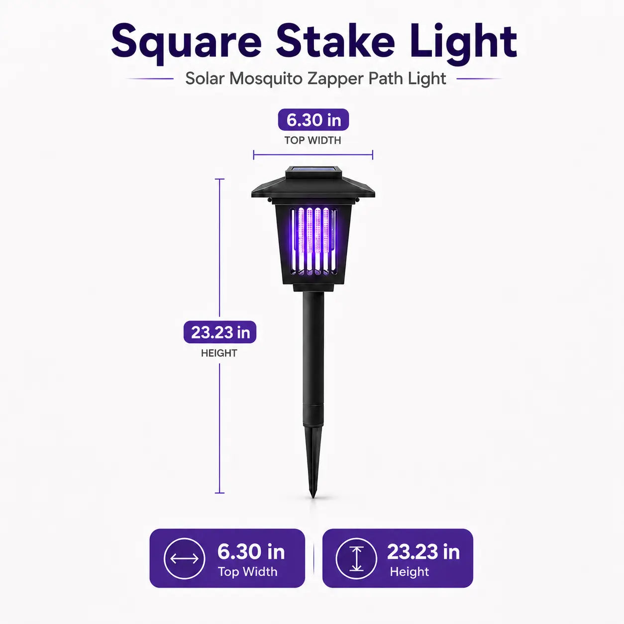 ☀️ Solar Mosquito Zapper | 2-in-1 Bug Killer & Yard Light 🦟