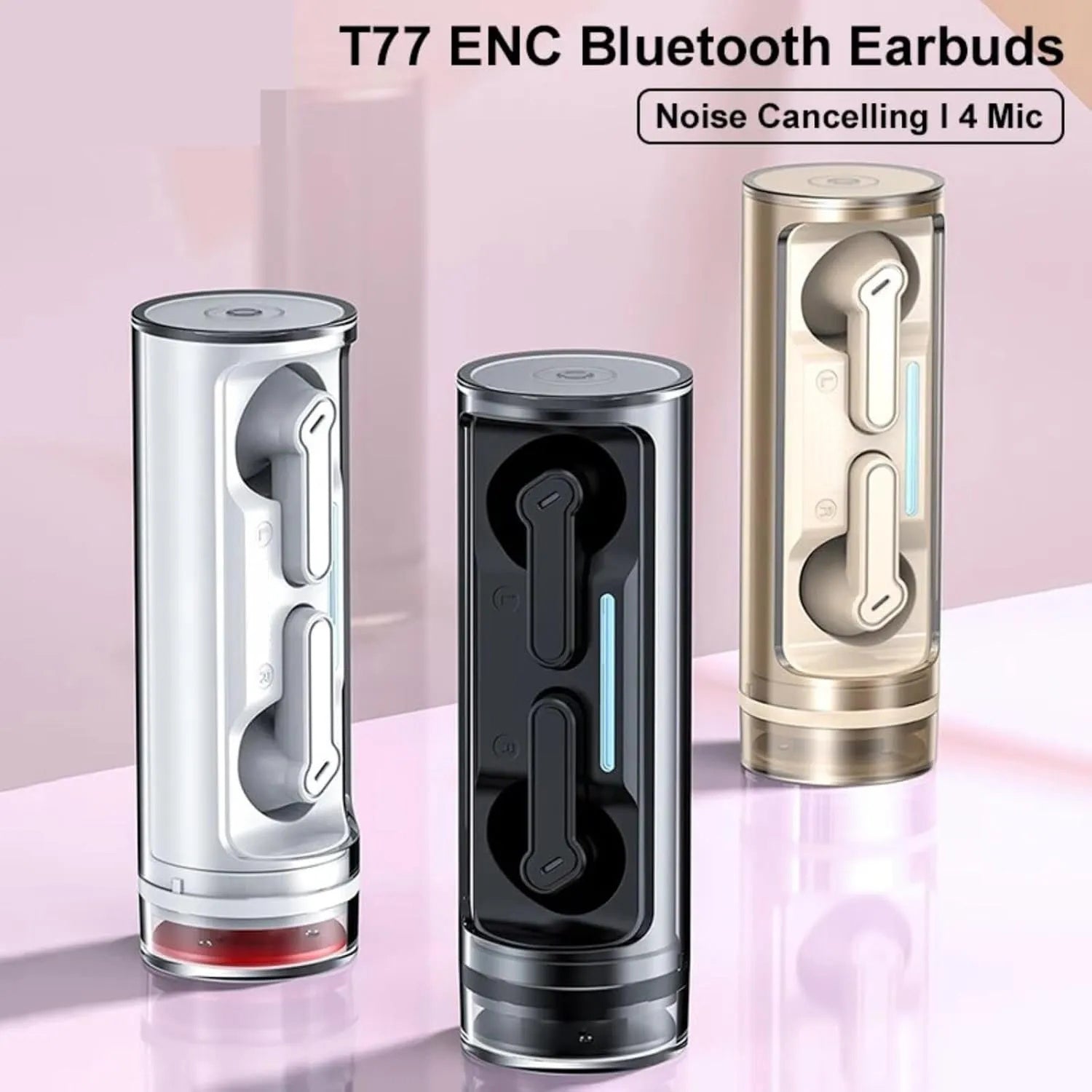 🎧 Wireless Earbuds – Bluetooth 5.3 True Wireless Stereo Headphones with 13mm Hi-Fi Drivers, ENC Call Noise Cancellation, 50H Max Battery, IPX5 Waterproof & Smart Touch Control for iOS, Android & PC
