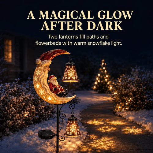 🎅Christmas Early Discount 49% Off - 🔥Santa’s Moonlight Lantern Solar Garden Stake⛄