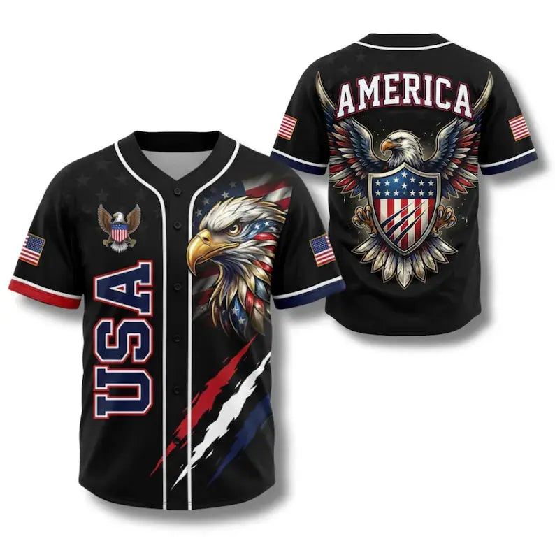 🔥2026 Limited Edition - USA 250th Anniversary All-Over Print Patriotic Baseball Jersey🦅