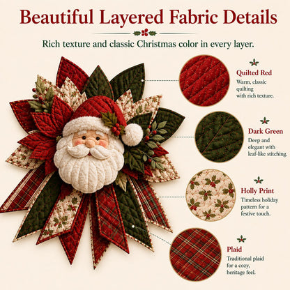 ⏳ Last Day 49% OFF – 🎅 Beginner-Friendly Oversized Santa Patchwork Door Hanger Sewing Kit | Complete Kit with All Tools & Step-by-Step Guide Included 💕