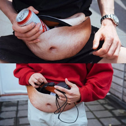 ✨Funny Belly Bag – Realistic Big Belly Novelty Waist Bag
