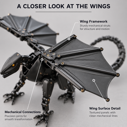 This Egg Transforms Into a Dragon! 🐉 2-in-1 Mechanical Dragon Figure