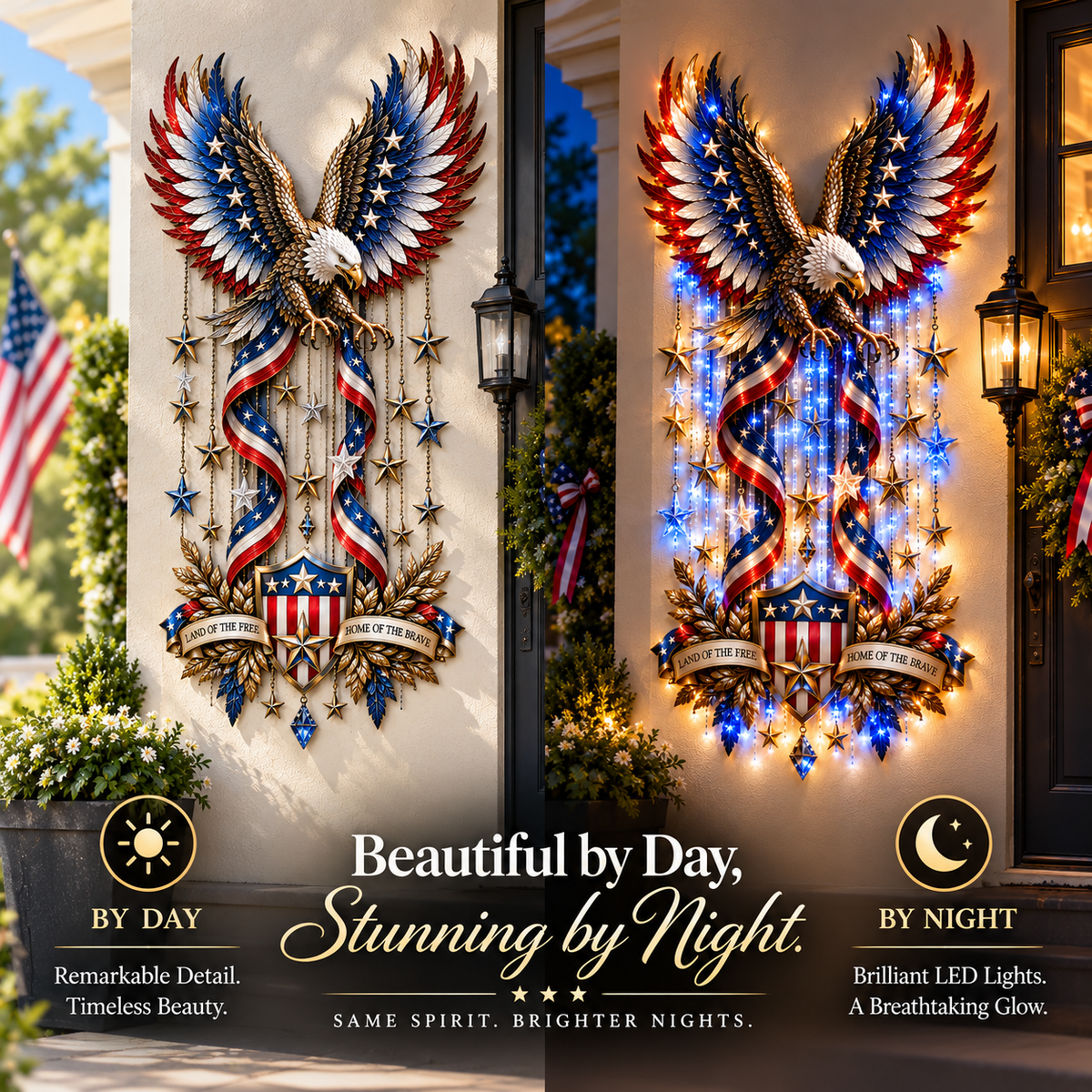 🦅American Glory Cascade - Let Freedom Light Your Home🏠