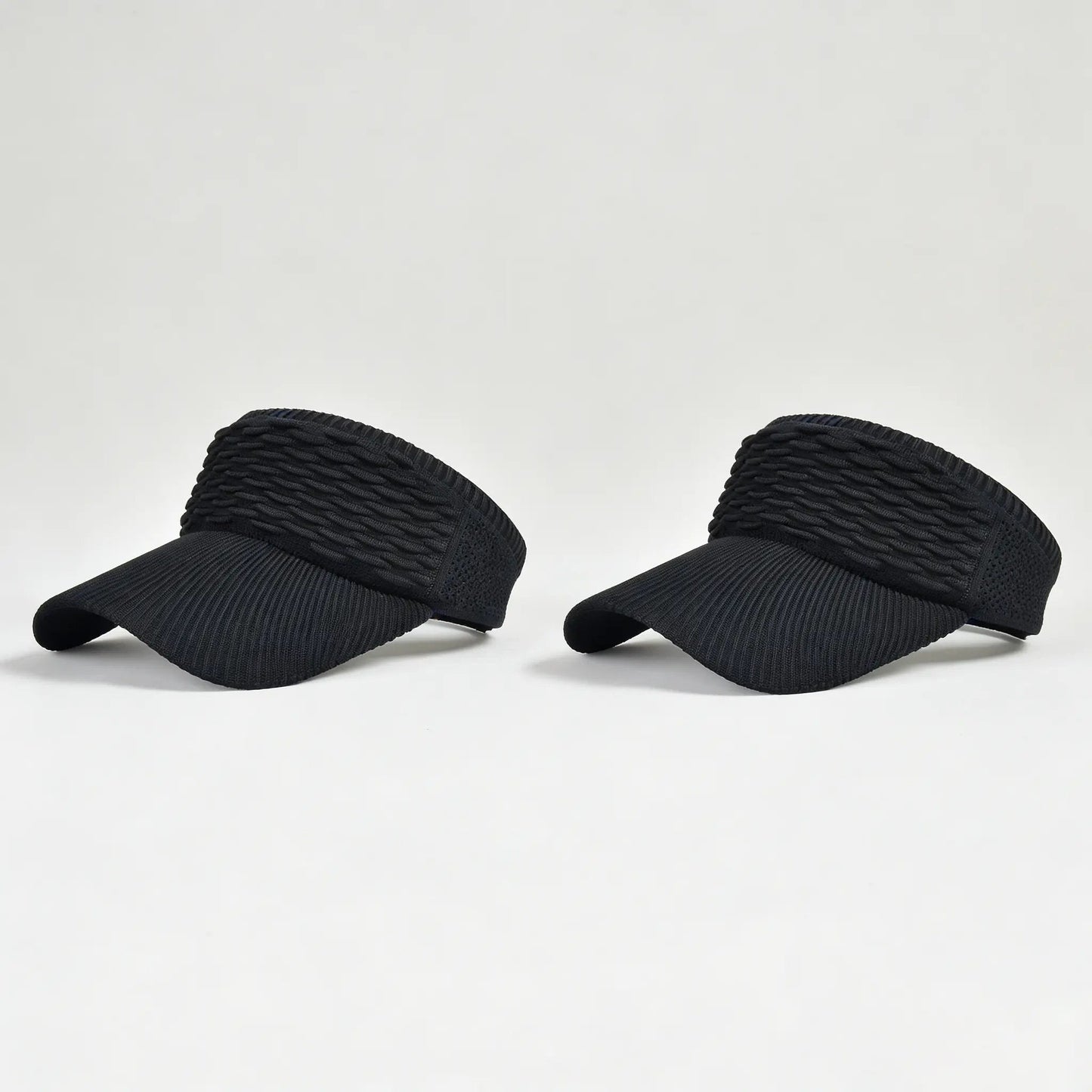 2-Pack Women's High Ponytail Sun Visor Hats