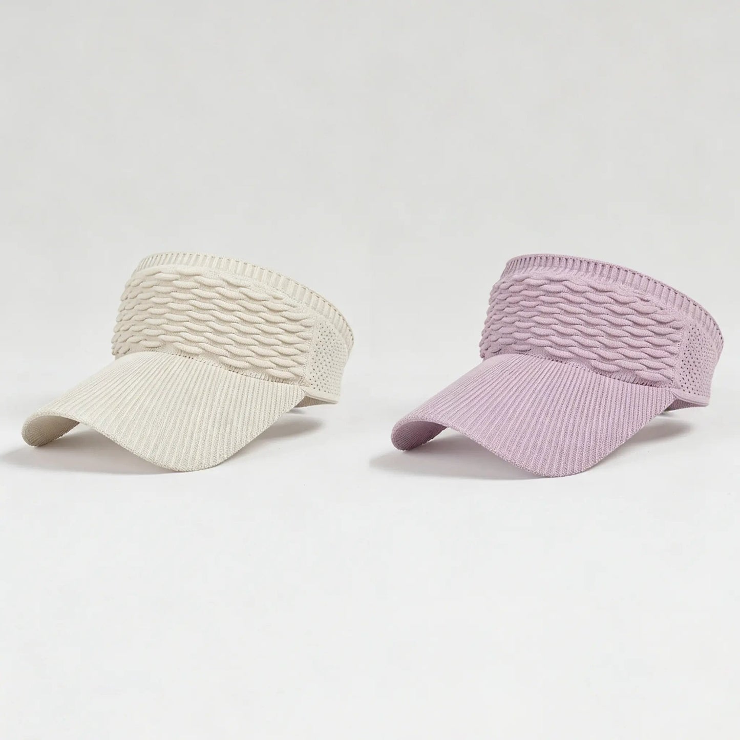 2-Pack Women's High Ponytail Sun Visor Hats