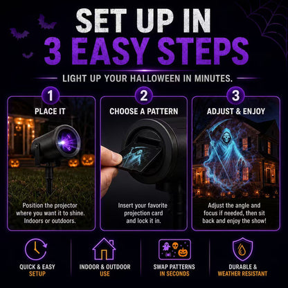 🎃32FT HD Halloween Projector | That Disappoint Your Halloween Party | 10 Unique HD Projection Patterns