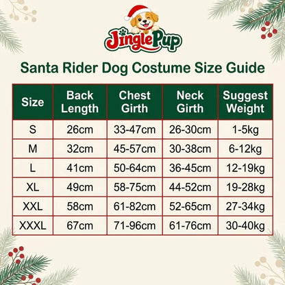 ⭐️🎅 SantaRider™ Christmas Dog Costume-Turn Your Dog Into Santa’s Funniest Christmas Ride! 🐶🎄