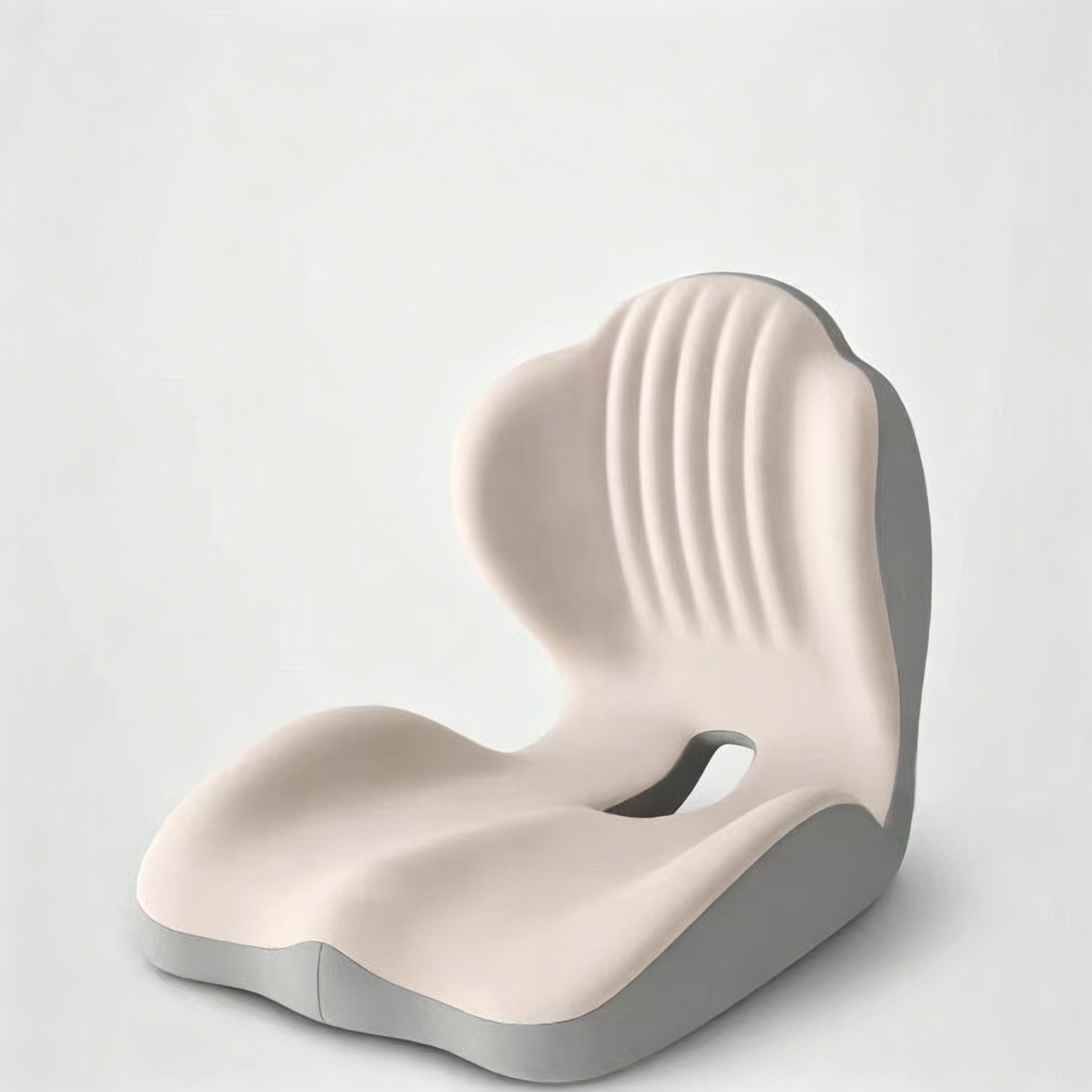 Ergonomic Memory Foam Seat Cushion with Lumbar & Back Support, Relieves Back Pain, Reduces Pressure