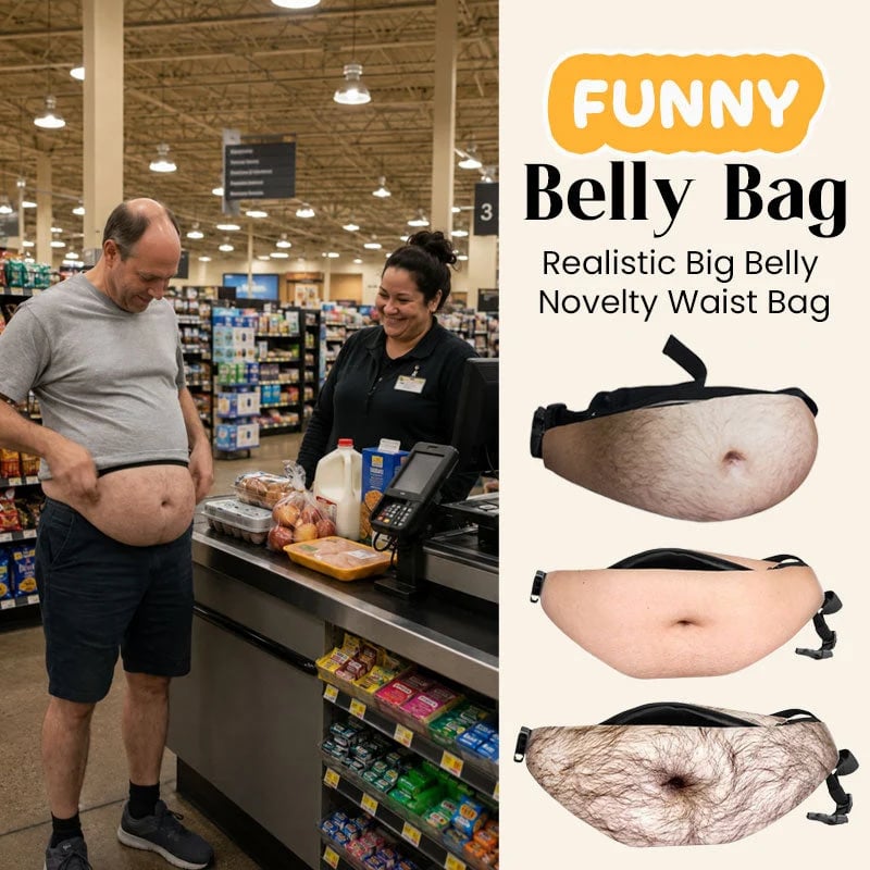 ✨Funny Belly Bag – Realistic Big Belly Novelty Waist Bag