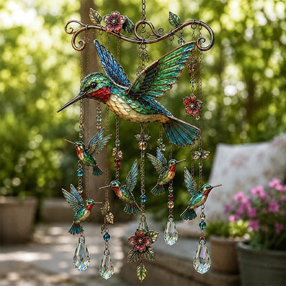 🎐Graceful Hummingbird Wind Chime, Bring Beauty, Peace To Your Garden🐦🎐