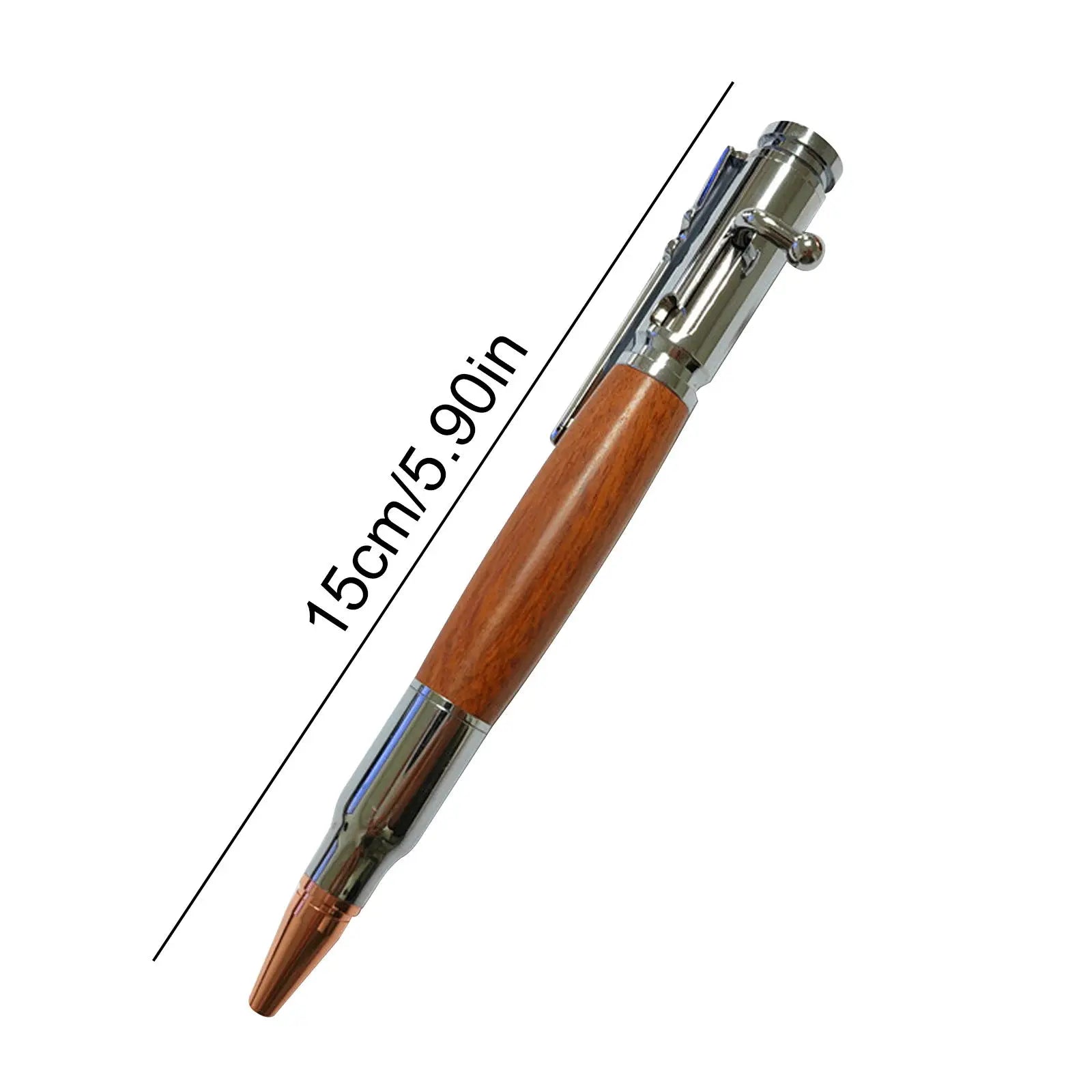 🖊100% Handmade Bolt Action Wooden Bullet PenTM | Crafted From Real Wood & Bullet Casing