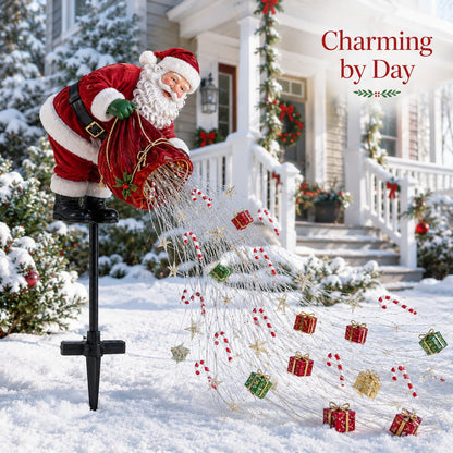 🎅Solar-Powered Christmas Garden Light: Santa Claus 'Magic Pour' Design