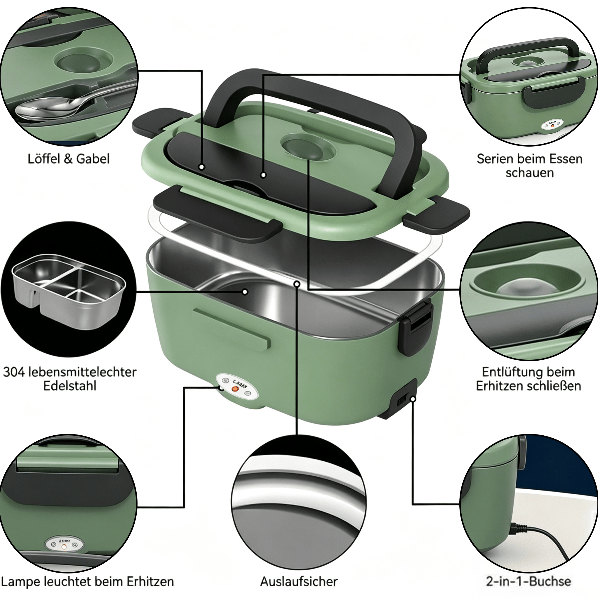 🔥 50% off today! 🍱 Portable food warmer