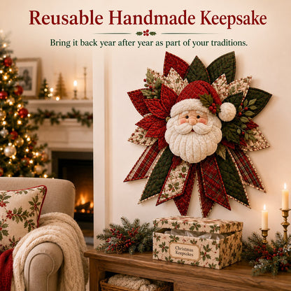⏳ Last Day 49% OFF – 🎅 Beginner-Friendly Oversized Santa Patchwork Door Hanger Sewing Kit | Complete Kit with All Tools & Step-by-Step Guide Included 💕