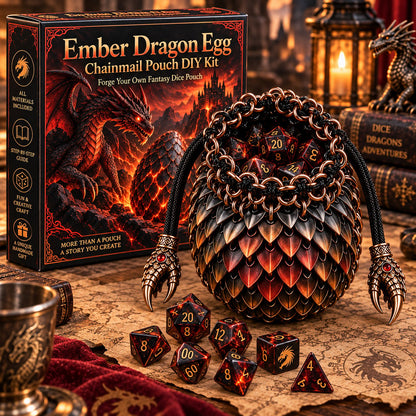 🔥Last Day 49% OFF - 🐉 Dragon Egg Chainmail Pouch DIY Kit