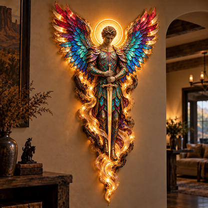 🔥 LAST DAY 50% OFF-✝️ Heavenly Radiance™ Lighted Angel Wall Sculpture ✨