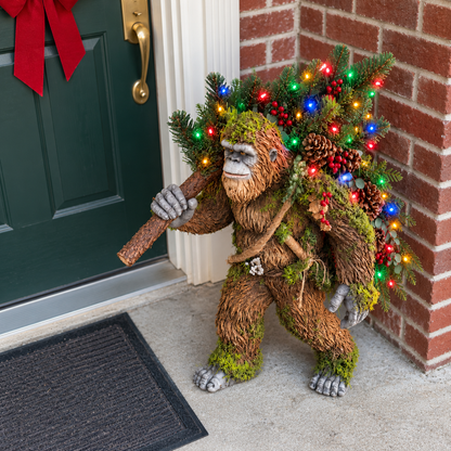 🎄 Woodland Bigfoot – Lighted Christmas Porch Decor