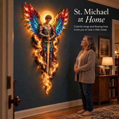 🔥 LAST DAY 50% OFF-✝️ Heavenly Radiance™ Lighted Angel Wall Sculpture ✨