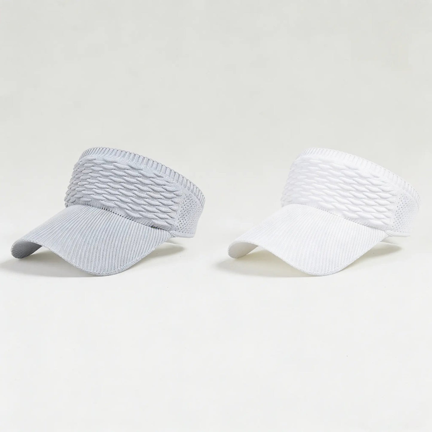 2-Pack Women's High Ponytail Sun Visor Hats