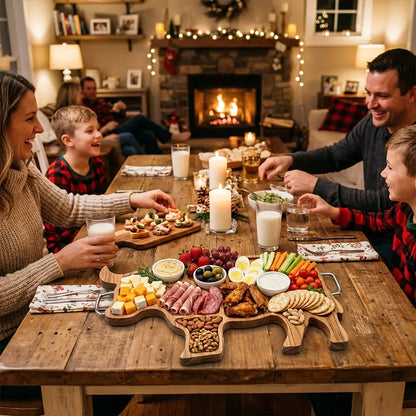 🔥🔥 Father's Day Special: Limited-Time Free Shipping! 49% OFF: Rustic Cow-Shaped Charcuterie Board