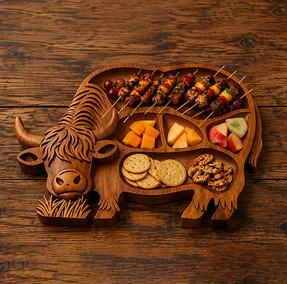🔥🔥 Father's Day Special: Limited-Time Free Shipping! 49% OFF: Rustic Cow-Shaped Charcuterie Board