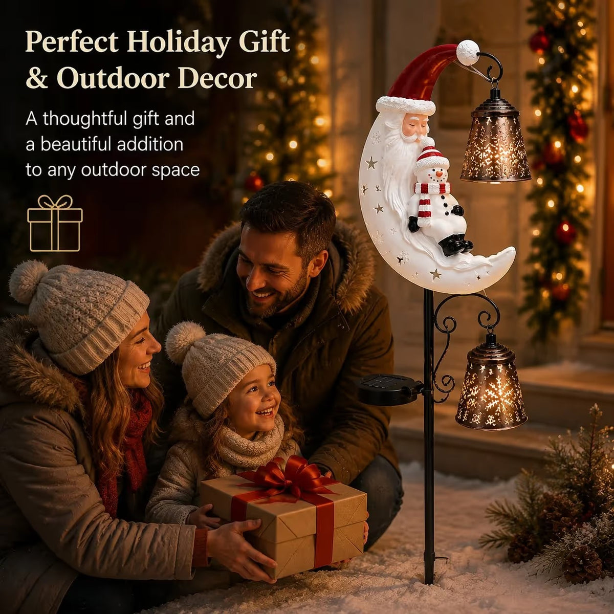 🎅Christmas Early Discount 49% Off - 🔥Santa’s Moonlight Lantern Solar Garden Stake⛄