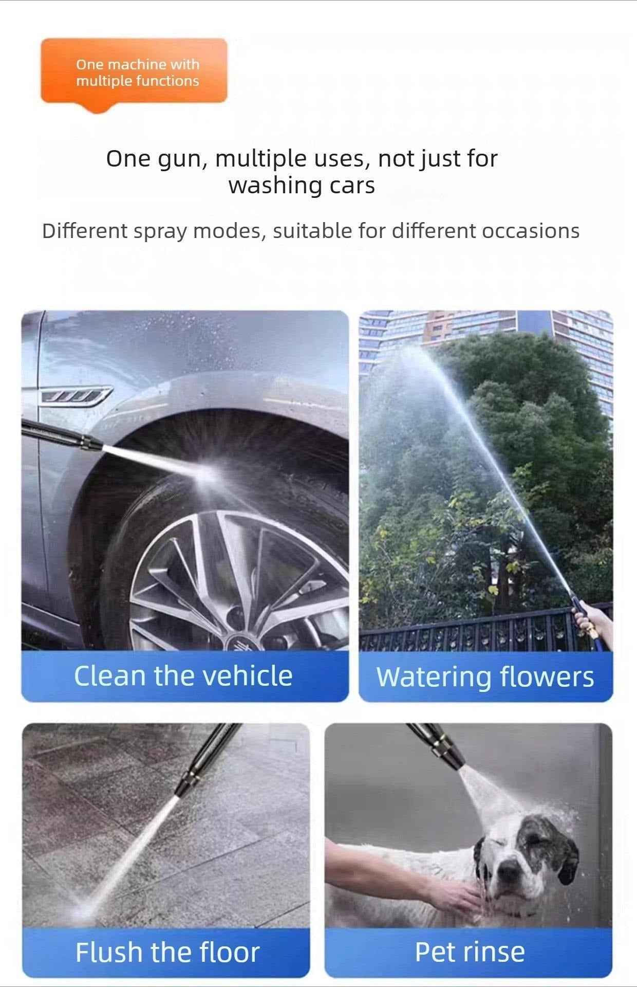 55% OFF Last Day - High Pressure Car Wash Water Gun for Home Use