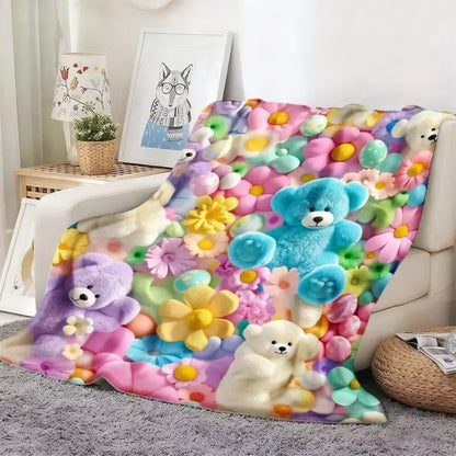 Cute Plush 3D Throw Blanket