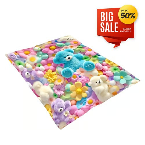 Cute Plush 3D Throw Blanket
