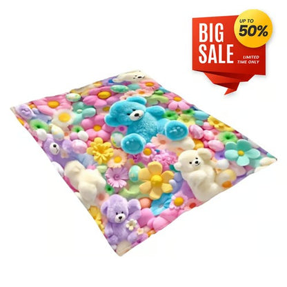 Cute Plush 3D Throw Blanket