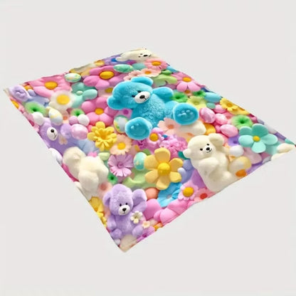 Cute Plush 3D Throw Blanket