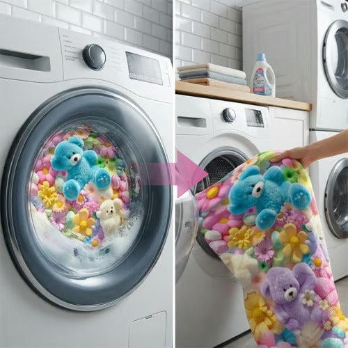 Cute Plush 3D Throw Blanket