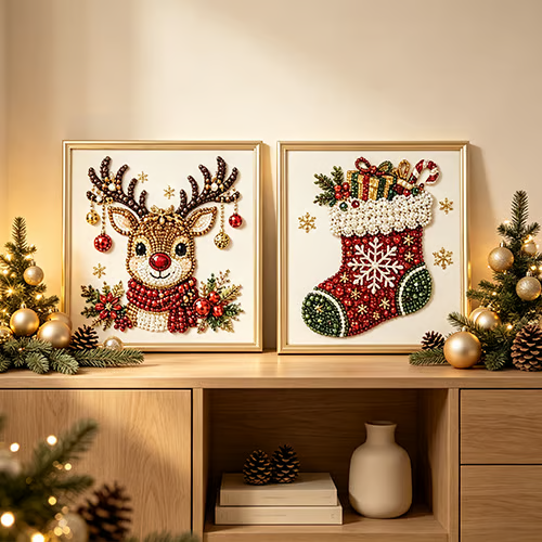 🔥 EARLY CHRISTMAS SALE 49% OFF 🎄 Holiday DIY Diamond Pearl Painting Art Kit