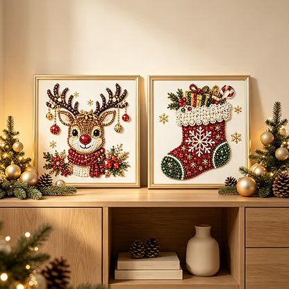 🔥 EARLY CHRISTMAS SALE 49% OFF 🎄 Holiday DIY Diamond Pearl Painting Art Kit
