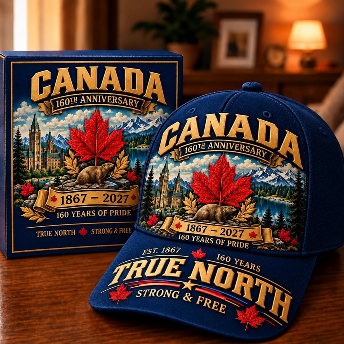 49% OFF -  Canada 160th Anniversary 1867–2027 – Premium Heritage Cap | Cotton-Poly Blend • Detailed Embroidery • Adjustable Fit