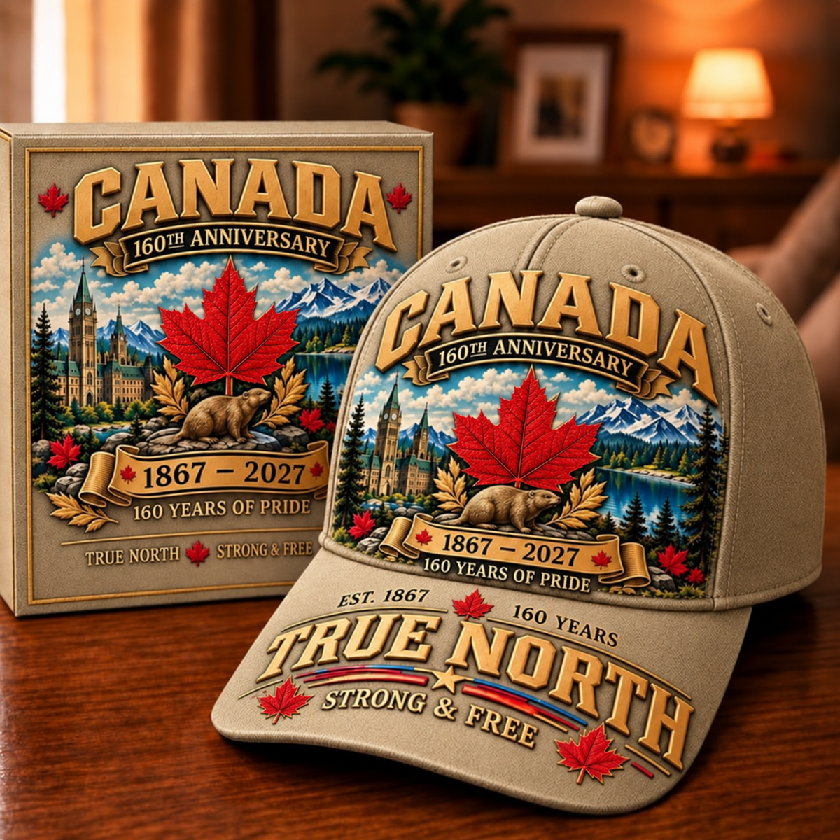 49% OFF -  Canada 160th Anniversary 1867–2027 – Premium Heritage Cap | Cotton-Poly Blend • Detailed Embroidery • Adjustable Fit
