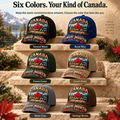 49% OFF -  Canada 160th Anniversary 1867–2027 – Premium Heritage Cap | Cotton-Poly Blend • Detailed Embroidery • Adjustable Fit