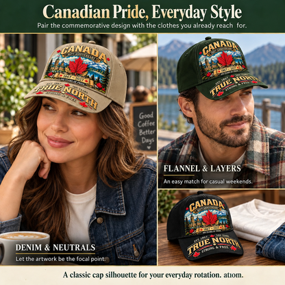 49% OFF -  Canada 160th Anniversary 1867–2027 – Premium Heritage Cap | Cotton-Poly Blend • Detailed Embroidery • Adjustable Fit