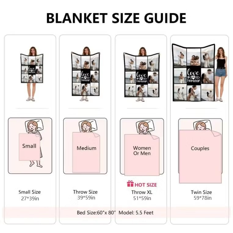 Cute Plush 3D Throw Blanket