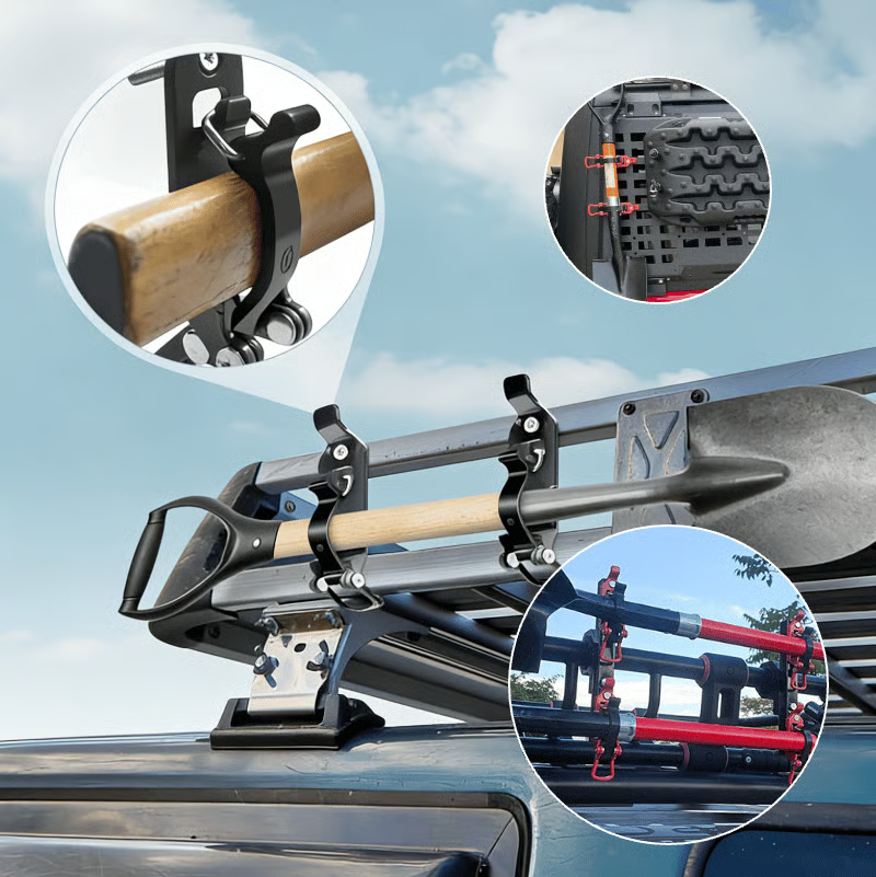 🛻 Heavy-Duty Zinc Alloy Shovel Mount: Secure Your Off-Road Gear